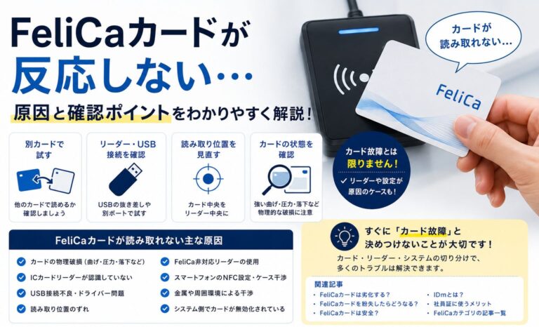 Felica FeliCaカードが反応しない原因は?読み取れない時の確認ポイント - FeliCaカード・ICカード・NFC情報サイト